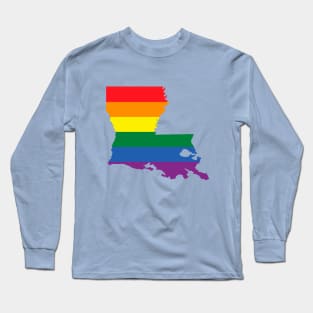 Louisiana state LGBT Pride Long Sleeve T-Shirt